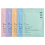 Amazon Brand - Belei 7 Day Facial Treatment Mask Collection, 7 Face Masks
