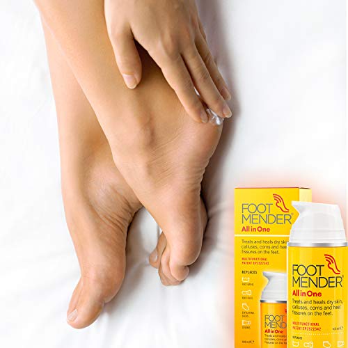 Footmender All in One | Treats and Heals Dry Feet, Hard Skin (calluses), Corns and Cracked Heels (Heel fissures) | Significant Effect After First