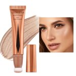 Liquid Highlighter, Highlighter Makeup Stick Highlighter Beauty Wand Long Lasting Smooth Liquid Contour Shimmer Highlighter liquid bronzer for Fa