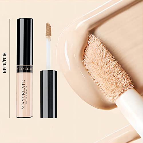 Concealer Full Coverage, Brightener Hydrating Concealer Stick for Under Eye Dark Circles, Wrinkle, Waterproof Longwearing, 1/3 oz
