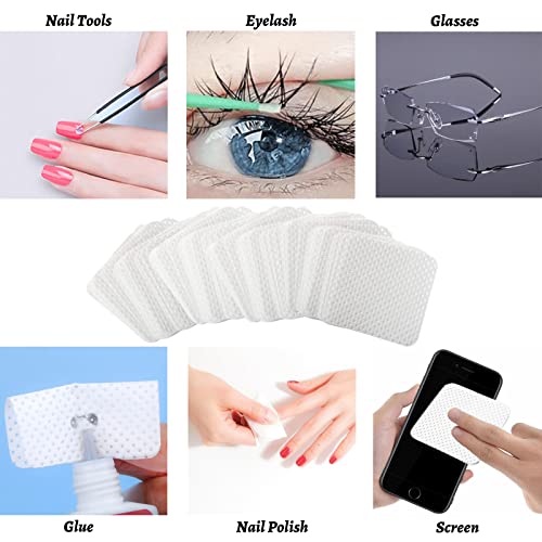 420Pcs Lint Free Nail Wipes (UK Company), Lint Free Wipes for Nails, Lint Free Pads for Gel Nails, Absorbent Nail Wipes Lint Free for Gel Polish