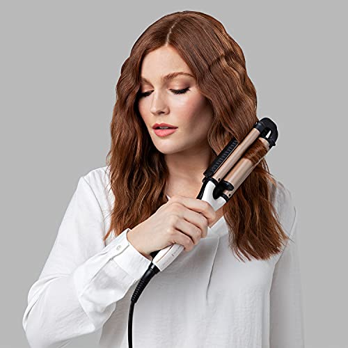 Remington Proluxe 4-in-1 Hair Waver - Deep Barrel Adjustable Hair Curler with 4 Different Style Choices and Pro+ Heathly Heat Setting - CI91AW