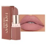 Matte Lipstick Long Lasting, Non Stick Cup Velvet Lipstick Lip Gloss Waterproof Lipstick Professional Lipstick Cosmetics Make Up Gifts Full-Cover