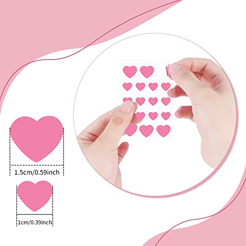 Fuyamp 54 Pcs Pimple Patches, Pink Love Heart Acne Spot Patch with Niacinamide and Hyaluronic acid, Moisturizing, Blemish Spot, Fast Healing Acne