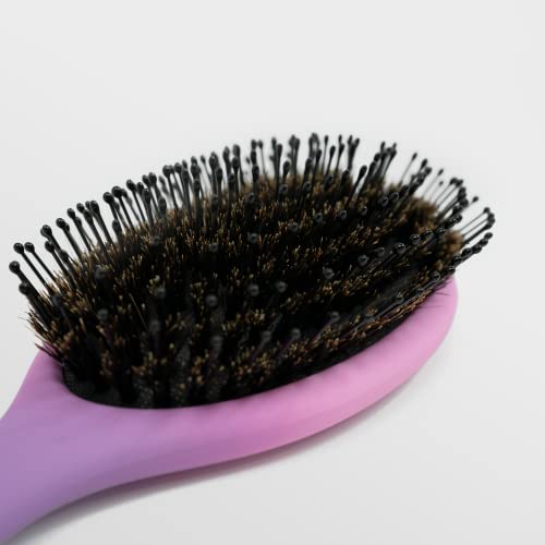 SimplyHair Ultimate Hair Extension Brush & Detangler Anti-Static, Dual Bristle Design, Soft Boar Bristle, Suitable for All Hair Types & Extension