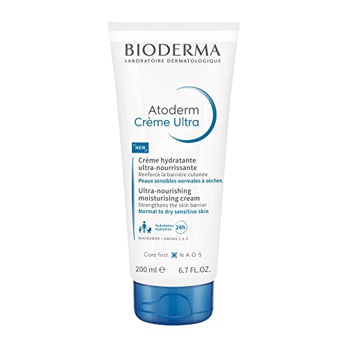Bioderma Atoderm Cream Ultra Moisturiser - Ultra-Nourishing & Protecting Daily Face Cream & Body Cream, Intense Hydration & Comfort to Re-Build t
