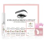 2 In1 Eyelash and Brow Lamination Kit,Professional Eyelash Eyebrow Lift Kit,DIY Perm Kit for Lashes Brows,Semi-Permanent Curling Perming Wave Sui