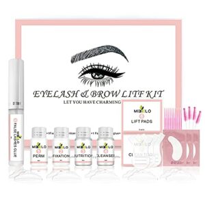 2 In1 Eyelash and Brow Lamination Kit,Professional Eyelash Eyebrow Lift Kit,DIY Perm Kit for Lashes Brows,Semi-Permanent Curling Perming Wave Sui