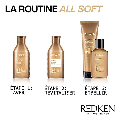 Redken All Soft Conditioner, For Dry Hair, Argan Oil, Intense Softness and Shine, 66 Percent More Inside, 500 ml