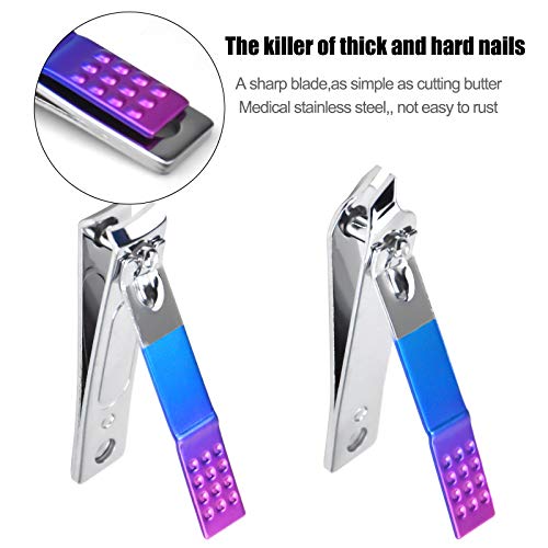 Manicure Set 7 pcs Pedicure Kit Professional Fashion Stainless Steel Nail Clippers Nails Cuticle Remover Toenail Cutter Grooming Tools for Girls