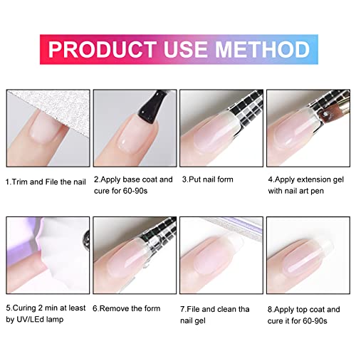 VENALISA 50ml Builder Base Gel Nail Gel Kit Nail Art Acrylic French Nails Smoke Nude Pink Natural Color Builder Nail Extend Gel…
