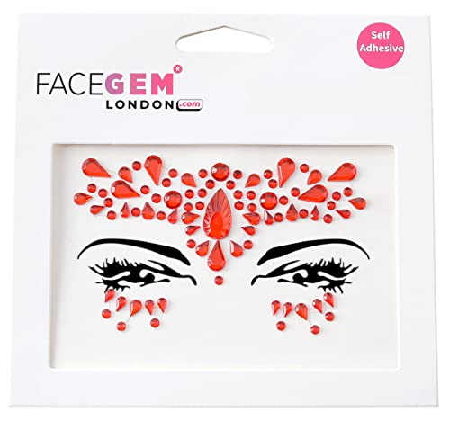 Face Gems Adhesive Glitter Jewel Tattoo Sticker Festival Gems Rave Party Body Make Up (Shine)