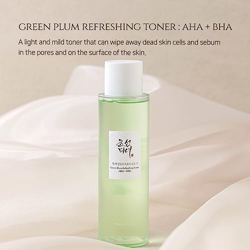 Beauty of Joseon - Green Plum Refreshing Toner: AHA + BHA, 150 ml (Pack of 1), 150.0 milliliters, Pack of 1