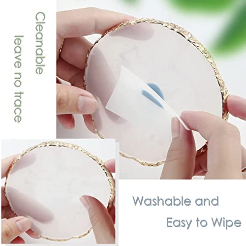 Nail Art Palette, Resin Nail Art Palette, Makeup Mixing Palette Nail Art Painting Nail Tech Supplies Resin Nail Art Palette DIY Tool Gold Edge Wh