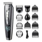 Hatteker Hair Clippers Beard Trimmer for Men Hair Trimmer Cordless Grooming Kit Haircut Kit for Men Kids Adults Upgrade Hair Trimmer with LED Dis