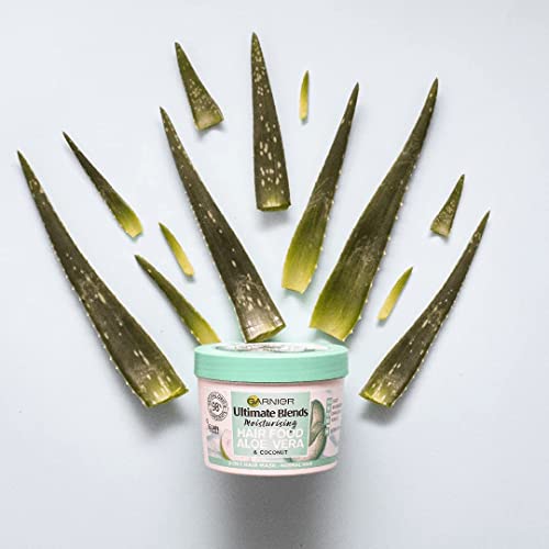 Garnier Ultimate Blends Hair Food, Aloe Vera 3-in-1 Normal Hair Mask Treatment, 390 ml