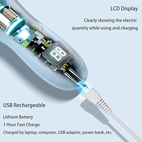 Favrison Baby Hair Clippers, Professional Quiet Hair Trimmer for Kids and Toddler, Waterproof & Rechargeable Cordless Hair Cutting Machine for Ch