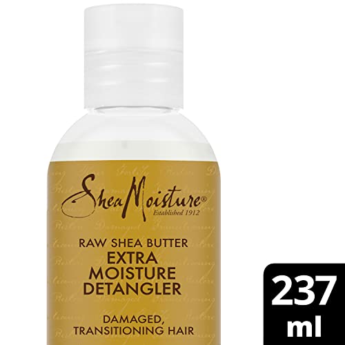 SheaMoisture Raw Shea Butter silicone and sulphate free hair detangler Extra Moisture Detangler for damaged, transitioning hair 237 ml