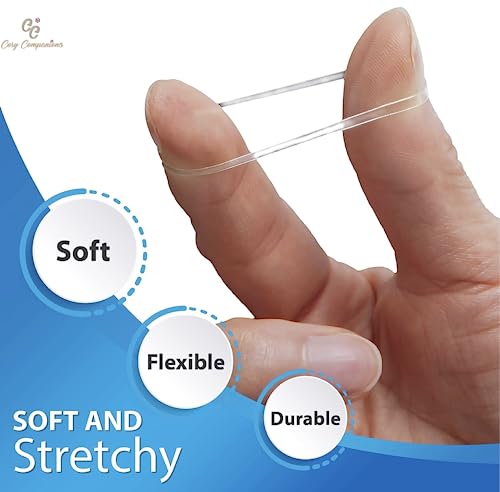 Cosy Companions™ 250x Clear Elastic Hair Bands, Elastic Hair Ties, Hair Band, Hair Elastic, Small Hair Bands, Clear Hair Bands, Rubber Bands For
