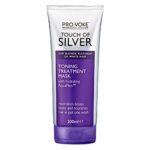 PRO:VOKE Touch of Silver Toning Treatment Mask 200ml | Purple Conditioner for Blonde, Platinum, White or Grey hair | Purple Shampoo Alternative t