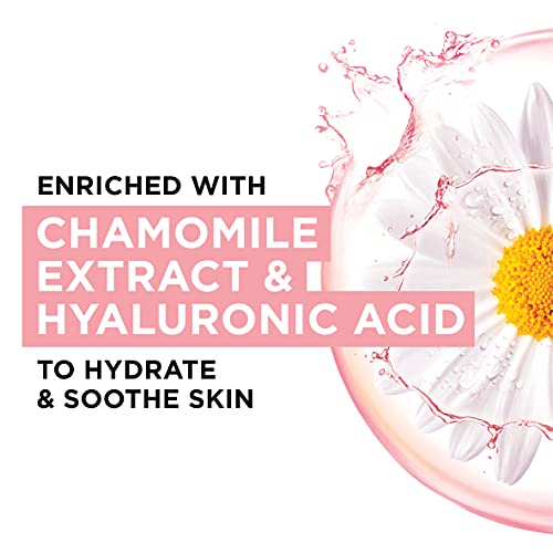 Garnier Moisture Bomb Chamomile and Hyaluronic Acid Sheet Mask, Hydrating & Soothing Face Mask, For Sensitive Skin, Biodegradable and Vegan Tissu