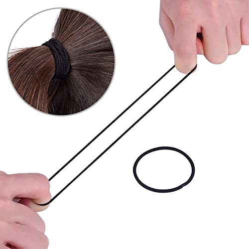 ILamourCar Hair Bands, 4mm Elastic Hair Ties Ponytail Holders, Hair Bobbles for Women, Hair Bobble Elastic Hair Bands, Perfect for Women and Girl