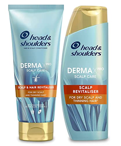 Head & Shoulders Anti-dandruff Shampoo, DermaXPRO | Helps Support Hair Growth | Vitamin E, Niacinamide & Active Aloe | Revitalises Scalp | For Dr