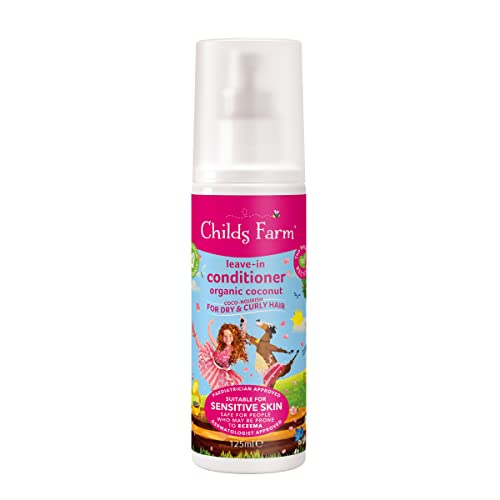 Childs Farm | Kids Coco-Nourish Leave in Conditioner 125ml | Organic Coconut | Dry, Curly & Coily Hair | Conditions & Nourishes | Suitable for Dr