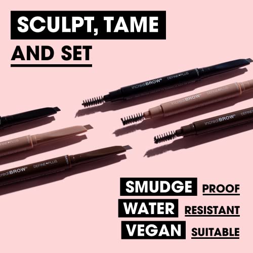 Collection Cosmetics Incredibrow Define Plus, Infused with Coconut Oil and Vitamin E, Brunette