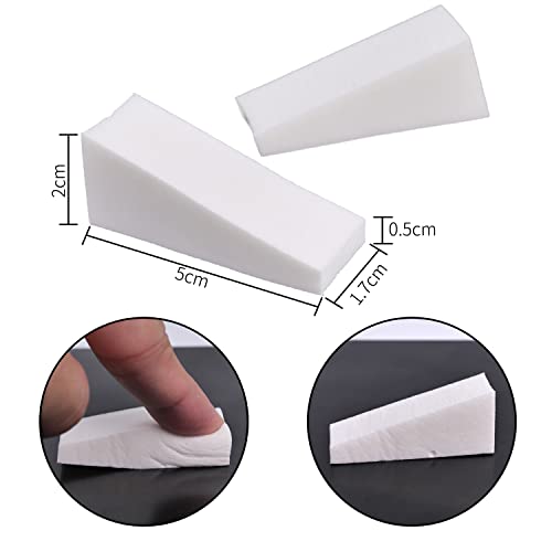 DBOO 20 pcs Nail Art Sponges Make Up Wedges Triangle Shape Cosmetic Wedges Foundation Beauty Tool