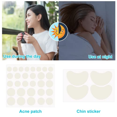 Heyu-Lotus 248 PCS Pimple Patches, Invisible Blemish Hydrocolloid Spot Patches Essential Oil Spot Cover, Acne Stickers Spot Stickers Effective Pi