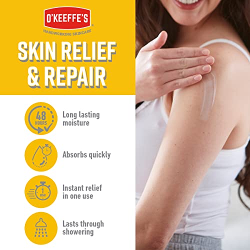 O'Keeffe's Skin Relief & Repair Pump, 325ml – Body Lotion for Extremely Dry, Itchy Skin | Unscented, Non-Greasy & Clinically Tested
