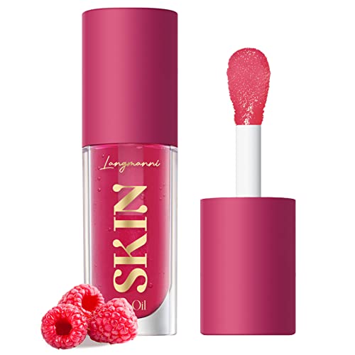 LANGMANNI No-Sticky Lip Gloss/Balm Lip Care,Fruit Flavoured Lip Oil For Dry Lip's Moisturizing Hydrating And Nourishing (Strawberry)