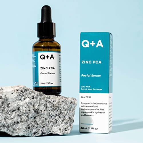 Q+A Zinc PCA Facial Serum. A face serum which minimises pores and enhances cell turnover. 30ml/1fl.oz