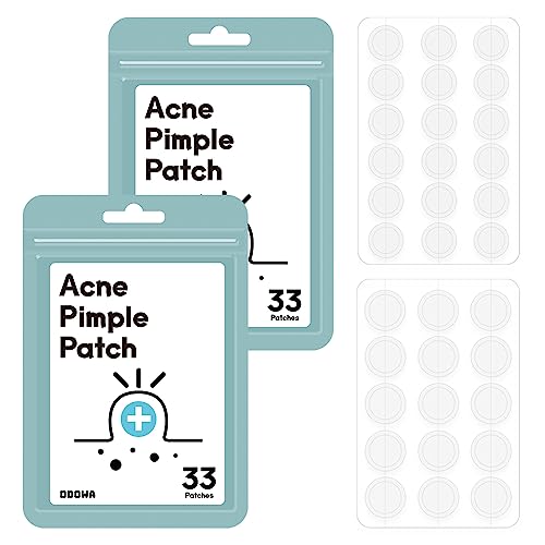 DDOWA Hydrocolloid Acne Pimple Patch - 99 Patches, Size 10mm & 12mm - Fast-Acting & Cleansing Zit, Blemish & Spot Treatment - Covers & Cleans Por