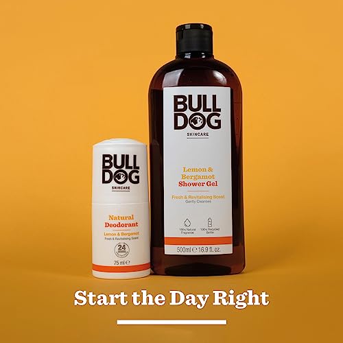 BULLDOG – Bodycare for Men | Lemon and Bergamot Shower Gel | Fresh and Revilatising Body Wash | 500 ml