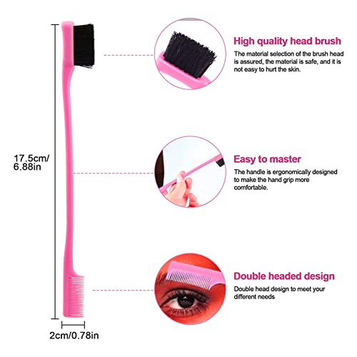 Elastic Wig Headband | Elastic Melt Band for Wig | Elastic Wig Headband | 3 Pack Black Nylon Edges Bands with 1Pcs Hair Edge Brush | Elastic Edge