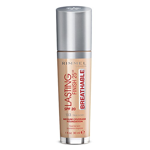 Rimmel London Lasting Finish Breathable Foundation, Spf 20, 101 Classic Ivory