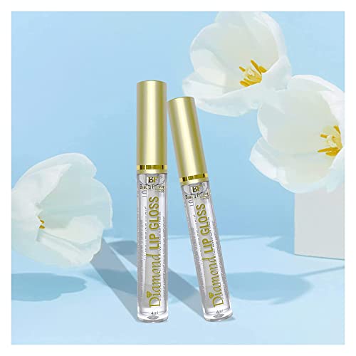Beauty Forever Diamond Lip Gloss Clear, With Vitamin E and Vanilla Flavour, 4ml (01 Clear)