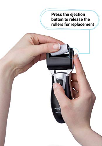 Electric Rechargeable Hard Skin Remover - Pedicure Foot File, Professional 3X Powerful Callus Remover for Dead Hard Cracked Skin, Coarse and Fine