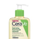 CeraVe Hydrating Foaming Oil Cleanser for Normal to Very Dry Skin with Squalane, Triglyceride and 3 Essential Ceramides (For Face and Body), Clea