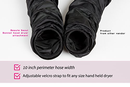 BEAUT'E SEOUL Bonnet Hood Hair Dryer, Drying Cap Hair Steamer, Adjustable Hooded Bonnet for Hand Held Hair Dryer Cap Drying Styling Curling Deep