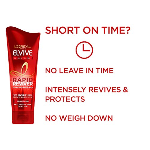 L’Oreal Elvive Colour Protect Rapid Reviver Coloured Hair Power Conditioner, 180 ml