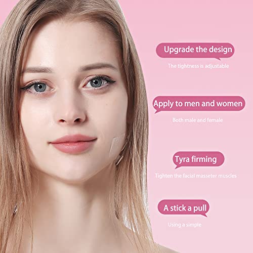 Cdemiy Face Lift Tape, 20 Pcs Face Tape Lift with 8 Thin String, Invisible Face Lifting Tape, Instant Face Lift Band, Face Thin Tape for Tighteni