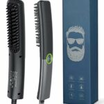 Lidasen Beard Straightener Combs for Men, Multifunctional Ionic Hair Beard Straightener Brush Heated Beard Brush for Men Electric Hair Straighten
