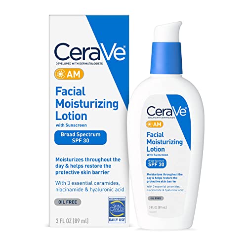 CeraVe Moisturizers, Moisturizing Facial Lotion AM, 3 Ounce