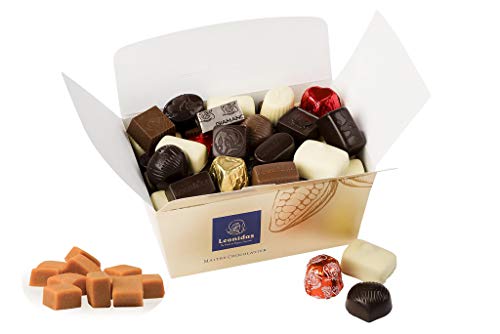 Belgian Chocolates, Luxury Leonidas Belgian Chocolates, Free Fudge Slab, Assorted Gift Box (500g Ballotin)