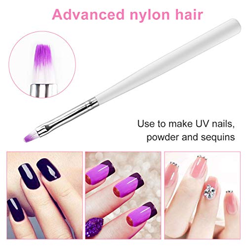 Beainfir 500 Pieces Clear False Nail Tips French Artificial Fake Art Nails Tips 10 Sizes DIY Acrylic Fake Nail with Box, Nail Brush, Cuticle Push