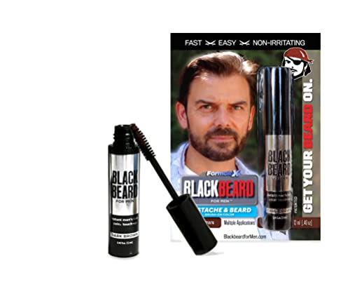 Blackbeard for Men - temporary brush on colour 12ml (0.40oz) Dark Brown (Dark Brown)