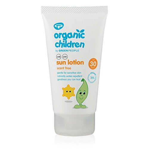 Green People Organic Children Sun Lotion SPF30 – Scent Free 150ml (Pack of 3)